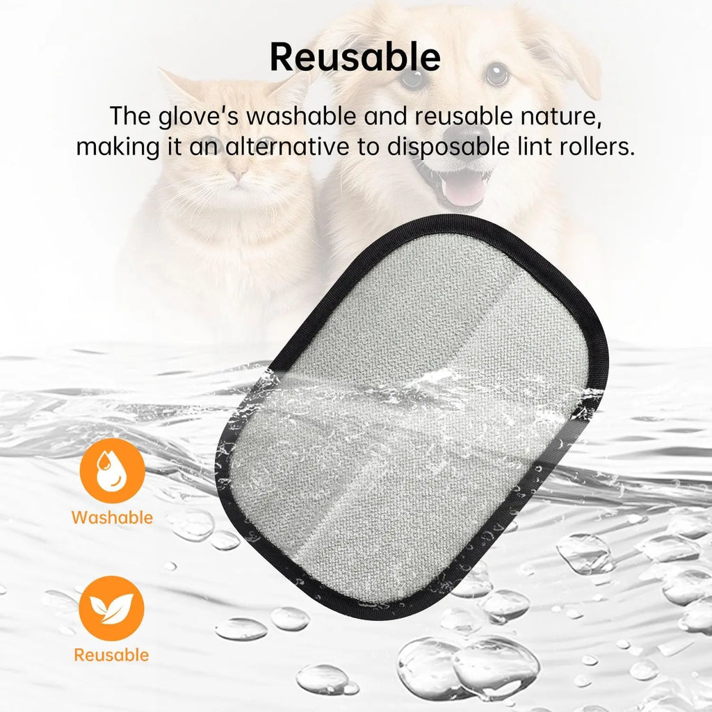 Pet Hair Removal Gloves - Double-Sided for Furniture & Clothes Petneeds Space
