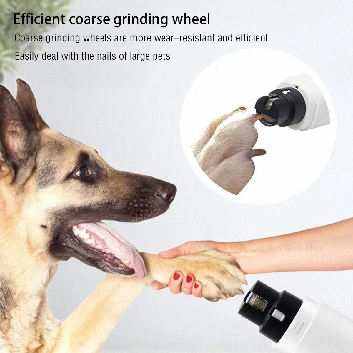 Electric Dog Nail Clippers for Dog Nail Grinders Rechargeable USB Charging LED Light Pet Quiet Cat Paws Nail Grooming Supplies Petneeds Space