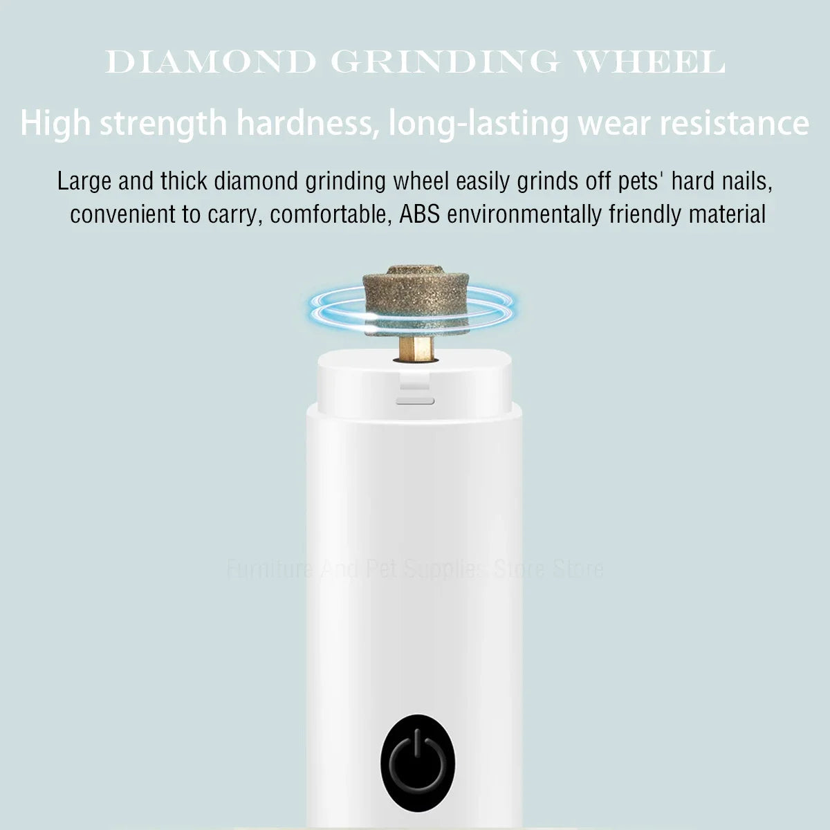 Electric Dog Nail Clippers for Dog Nail Grinders Rechargeable USB Charging LED Light Pet Quiet Cat Paws Nail Grooming Supplies Petneeds Space