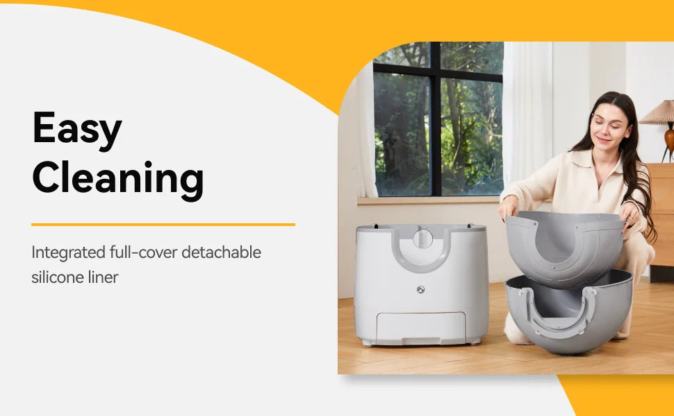 Furoomate - Automatic Smart Cat Litter Box, Self-Cleaning, 11L, High-Capacity Pet Toilet Tray Petneeds Space