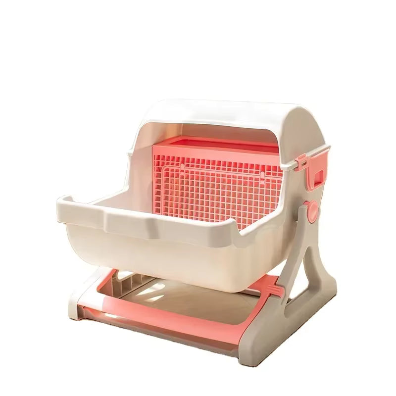 Semi-automatic cat litter box anti-splash oversized semi-closed cat toilet Petneeds Space
