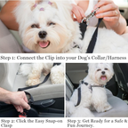 Pet Car Seat Belt for Dogs & Cats | Adjustable Safety Harness for Travel Comfort Petneeds Space