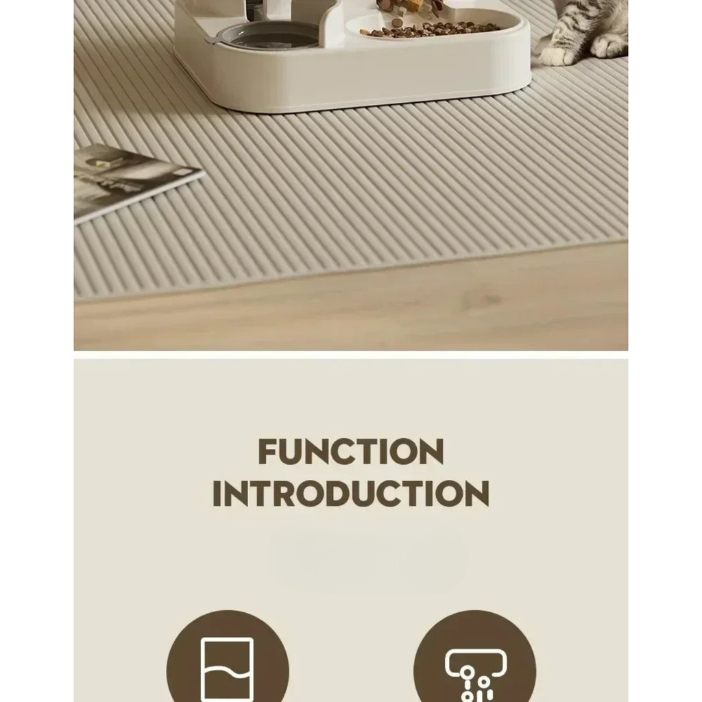 Automatic Feeder Dog Cat Food Bowl With Water Fountain Large Capacity Pet Food Storage Dispenser Container Puppy Pet Accessories Petneeds Space